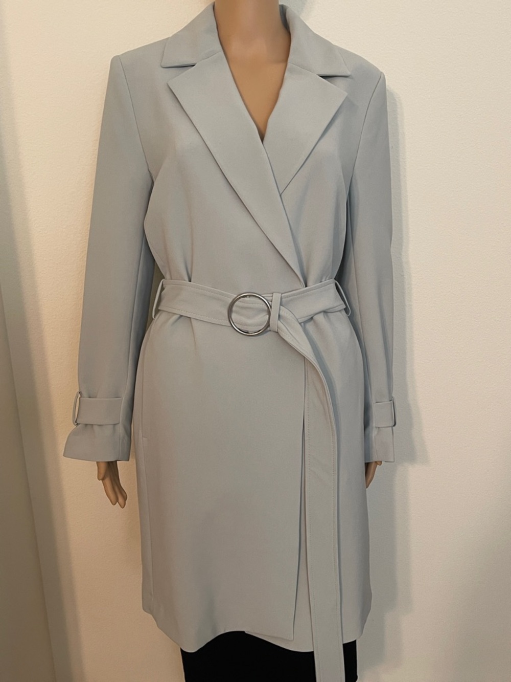 NWT H&M Belted Wrap Coat w/Pockets